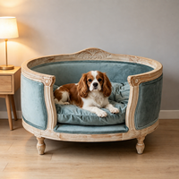 Nid pour chat JIUZE, luxe moderne, écologique, en bois massif, canapé pour animaux de compagnie, rembourrage en polyester, petits animaux, toutes saisons, intérieur/extérieur, carton