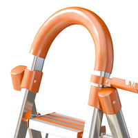 Échelle multifonctionnelle pliable en aluminium épaissi pour la maison, avec main courante, capacité de 150 kg