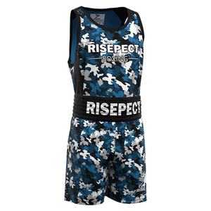 Ensembles de boxe RISE durables à motif camouflage, maillots de boxe et justaucorps pour le kickboxing et les combats en cage - Product Image 4