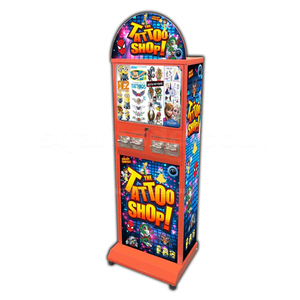 Distributeur automatique de capsules d'autocollants de tatouage à monnayeur de haute qualité pour salles de jeux - Product Image 1