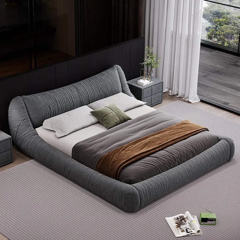 Latest Design Bed Frame King And Queen Size Wooden Solid Bed Bed Room Sets King Size Bedroom Set Furniture