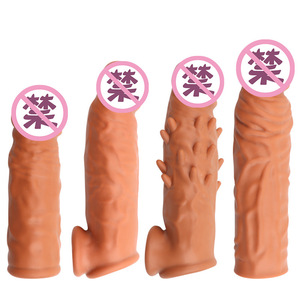Extended Sleeve <b>TPE</b> Material For Men With Textured Surface And Length Enhancement - Product Image 1