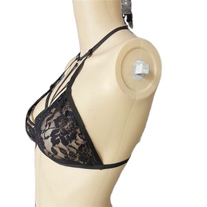 Intimo intimo in rete trasparente senza imbottitura senza fili imbracatura elastica in pizzo <span class=keywords><strong>reggiseno</strong></span> con cinturino trasparente erotico Sexy Hot Mature - Product Image 5
