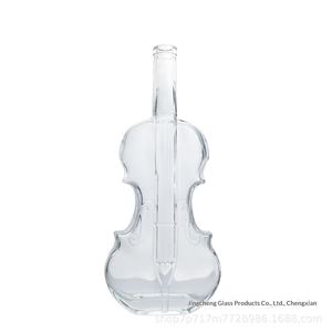 Creativo Portabottiglie a Forma di Violino Decorazione per Vini Esteri Dispenser per Vino in Vetro Bianco di Alta Qualità Bottiglia per Whisky XO - Product Image 2
