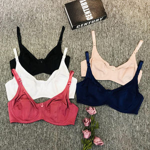 Commerce extérieur européen et américain Simple une pièce coupe mince sous-vêtements pour <span class=keywords><strong>femmes</strong></span> gros <span class=keywords><strong>seins</strong></span> potelés MM pleine coupe grande taille soutien-gorge - Product Image 2