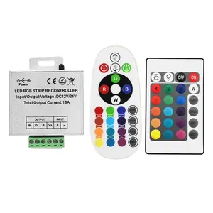 24-кнопочный ИК RGB led контроллер коробки отклонения в размерах на 1-2 ИК-пульт дистанционного управления выключатели со светодиодным индикатором DC12V 24V для 3528 5050 Светодиодные полосы света RGB
