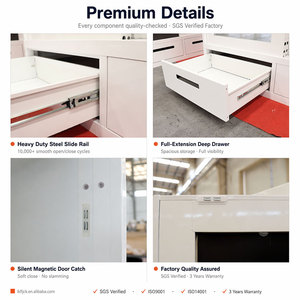 Modern Marble Printed 3 Door Sliding Steel <strong>Wardrobe</strong> <strong>with</strong> <strong>Mirror</strong> and Drawer Bedroom for Indonesia - Product Image 4