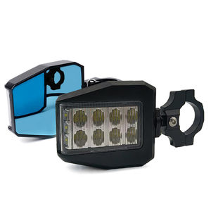 Lumière universelle de rétroviseur d'UTV avec la lumière menée de tache adaptée 1.6 "-2" <span class=keywords><strong>cage</strong></span> de barre de petit pain de pouce pour Pioneer Polaris RZR/Can Am X3 - Product Image 2