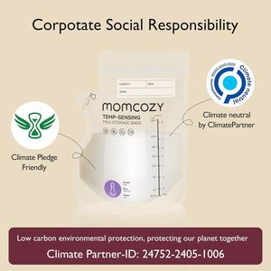 Sacs de conservation du lait maternel <span class=keywords><strong>Momcozy</strong></span> Easy Pour 8 oz, changement de couleur sensible à la température, 200 unités, autoportants, sans fuite, pré-stérilisés, pour congélateur - Product Image 6