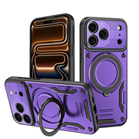 Coques de téléphone Lichicase avec protection d'appareil photo, style armure, charge sans fil, pour OPPO Reno 15 15C 15F, coque arrière magnétique