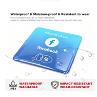Autocollants de table NFC en PVC imperméables, design personnalisé populaire, promotion sur les réseaux sociaux, cadeau, RFID sans contact pour le contrôle d'accès
