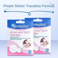 Patch anti-acné SmilePlus White le plus vendu - Répare et atténue les marques d'acné, invisible, respirant, hydrocolloïde, usage médical, plusieurs tailles 1