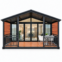 Kit de maison modulaire moderne avec véranda pour maison d'hôtes de jardin et projets résidentiels