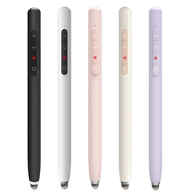 Telescopic Teaching Whip Flip Pen USB Charging Specific Rechargeable Presenter Remote Light Pointer with Touch Screen Stylus Pen