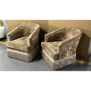 First Class Quality Classic Lounge Square Brown Meditation Fabric Gaming Single Chair for Living Room Brown Meditation Chair - Product Image 3