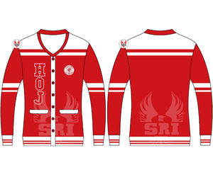 Cárdigan Acrílico Bordado para Mujer con Diseño de Heroínas de Jericó |   Suéteres de Lana Tejidos a Mano Personalizados para Mujer con Bordado Masónico HOJ - Product Image 5