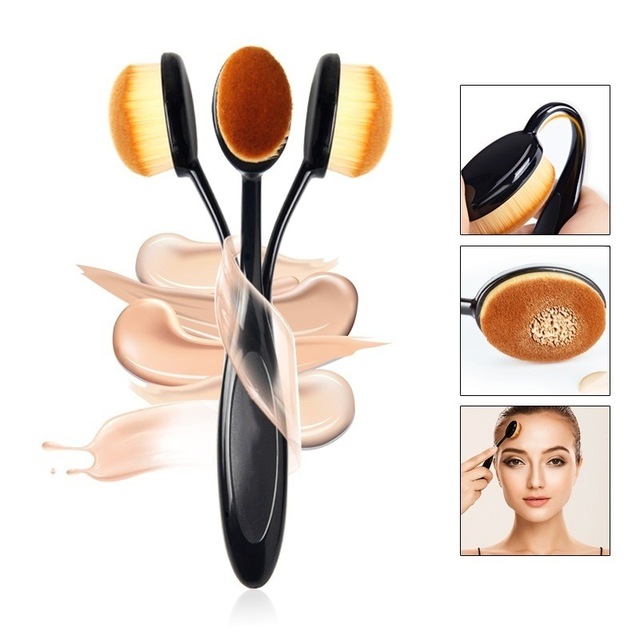 Unique Single Toothbrush with Black Handle Plastic Makeup Brush for Nail Use