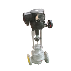 ZDLM DN80 PN16 A216 WCB Elektrisches Hülsenregelventil Modbus 4-20mA Lineares Stellantriebsregelventil für Wasser - Product Image 4