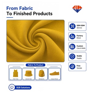 Tissu d'habillement Mustard 230GSM pour vêtements de sport, chapeaux, sacs à dos, chaussures, matériaux de confection OEM - Product Image 1