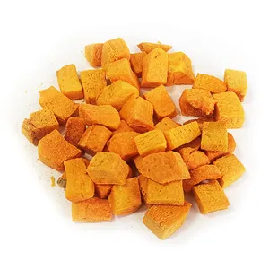 OEM ODM Pet trata e fábrica de alimentos fabricante 100% Natural rico em vitaminas Staple mate FD Pumpkin Dice pet dog cat snacks