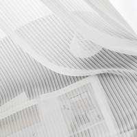 Innermor Blanc Sheer Rideaux Translucide Opaque Gaze Épais Lit Fenêtre Écran Rideau pour Hôpital & Hôtel Utilisation