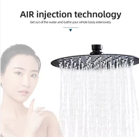 Pommeau de douche pluie en laiton poli, monocommande, jet doux, finition chromée, pour appartement et hôtel