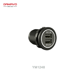 Cargador de Coche DAMAVO con Doble Puerto USB Tipo C y Salida de 5V2.1Ax2, Compatible con Camiones/Equipo Pesado - Product Image 1