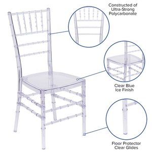 Sillas Transparentes de Plástico para Eventos, Bodas, Interiores y Exteriores, Precio Económico, Sillas Chiavari de Acrílico Phoenix - Product Image 2