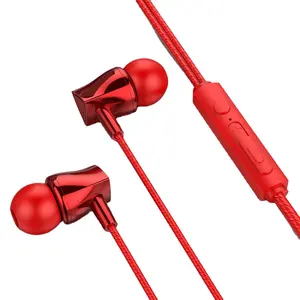 In-Ear Sport Headphones For Xiaomi Earphone For Phone Stereo Bass Headset Metal Wired Earphone HiFi Headphones Mic