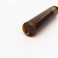 . Flacon liquide oral pharmaceutique de 10 ml, 30 ml, 50 ml, flacon rond en PET ambré avec bouchon anti-effraction en plastique pour sirop liquide médicinal