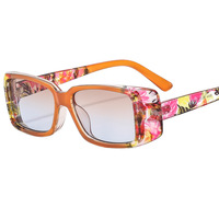XY5644 2024 Nouvelle Arrivée Mode Petit Rectangle Lunettes De Soleil Colorées pour Femmes