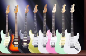 <span class=keywords><strong>Guitarra</strong></span> Eléctrica Popular de 39 Pulgadas, Edición Limitada, sin Cabeza, para Principiantes e Intermedios, Instrumentos Musicales de Cuerda - Product Image 2