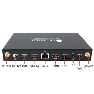 Hersteller FBox-3568A RK3568 Metallgehäuse 4K Ethernet Android 11 Media Box für digitale Werbung