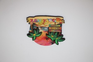Pegatina para Refrigerador de Doble Capa con Recubrimiento de Pegamento Estilo Vacaciones en el Océano con Elementos Decorativos - Product Image 3
