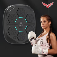 Cible de boxe musicale LED ALLFIGHT 2026 avec compteur de coups lumineux Bluetooth et jeu d'entraînement interactif