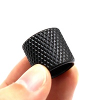 Boutons de volume et de tonalité pour guitare électrique, boutons moletés plats noirs en gros, pièces pour guitare basse
