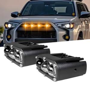 Thêm Mini Chiếu tại chỗ 3inch 12V tuôn ra núi offroad ánh sáng kép màu LED vỏ hổ phách nhấp nháy hiệu ứng cho xe tải SUV Xe - Product Image 1