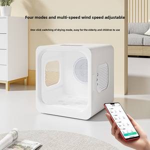 Modèle de base Boîte de séchage intelligente pour animaux de compagnie Système de séchage des cheveux de luxe entièrement automatique Chiens Toilettage à faible bruit Salle de bain pour animaux de compagnie Plastique - Product Image 2