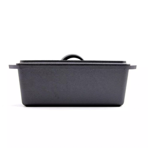 Los más vendidos <span class=keywords><strong>2022</strong></span> Sartén de hierro fundido fácil de limpiar para pan Pan Hornear Revestimiento de aceite vegetal Sartén rectangular para hornear con tapa - Product Image 1