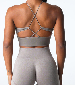 Biểu Tượng Tùy Chỉnh Quần Áo Không Tay Ráp dây Phòng Tập Thể Dục Yoga Của Phụ Nữ Tank Tops Tập Thể Dục Tập Thể Dục Áo Ngực Thể Thao - Product Image 6
