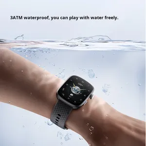Reloj Inteligente <span class=keywords><strong>GTS8</strong></span> con Pantalla AMOLED de 1.95 Pulgadas, Correa de Silicona Cuadrada, Batería de Larga Duración, Resistente al Agua, para Deportes y Monitoreo de Salud - Product Image 2