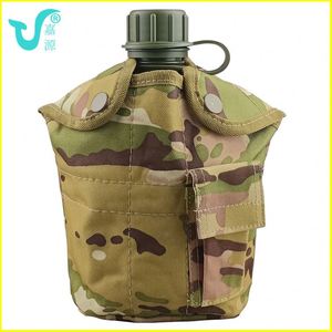 <b>Free</b> sample Outdoor Tactical Water Bottle Legendary Classic Canteen Large Capacity PE <b>Plastic</b> Camouflage Training <b>Kettle</b> Belt - Product Image 3