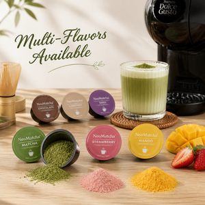 แคปซูลมัทฉะรสชาติหลากหลาย Dolce Gusto ชาเขียวแบบเม็ด บรรจุภัณฑ์ออกแบบเองได้ รับผลิตแบบ OEM แบรนด์ส่วนตัว ขายส่งจำนวนมาก จากโรงงานโดยตรง - Product Image 5