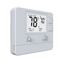 Thermostat numérique intelligent non programmable 24V 1H1C avec écran LCD pour système de climatisation et de chauffage