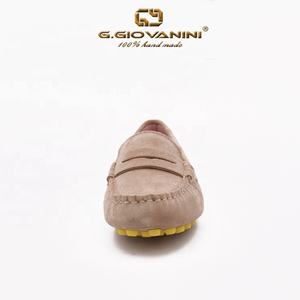 <span class=keywords><strong>Mocassin</strong></span> en <span class=keywords><strong>daim</strong></span> de vachette couleur Gommino chaussures plates légères confortables fond imperméable respirant en cuir véritable printemps - Product Image 3