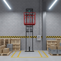 Plateforme élévatrice verticale à rail CE 500 kg 1000 kg à livraison rapide, élévateur de fret hydraulique fixe pour intérieur et extérieur
