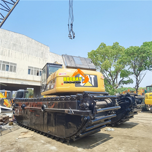 Excavadora Anfibia Usada para Dragado, Modelo 320/320C/320CL/320D/320D2, Cucharón de 1.0m, Motor de 140KW, Máquina de Dragado de Arena de Río con Pontón - Product Image 6