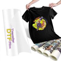Rouleau de film DTF personnalisé de 60 cm pour la sublimation par transfert, matériau PET, épaisseur 75 µm, taux de transfert de 99 % pour l'impression sur vêtements et tissus