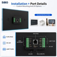 Tableta Android de 5 Pulgadas con Montaje en Pared, Panel Táctil PoE, RK3566, Android 15, WiFi, UART, GPIO, RS485, RS232, Kiosco Inteligente para Reserva de Salas en Edificios