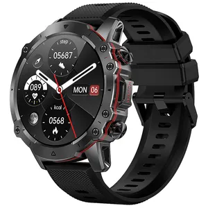 Hot Selling AK56 Smart Watch AMOLED 390*390 HD Screen Blood Pressure Music Player BT Call IP68 Waterproof NFC Men's 5ATM Smart W